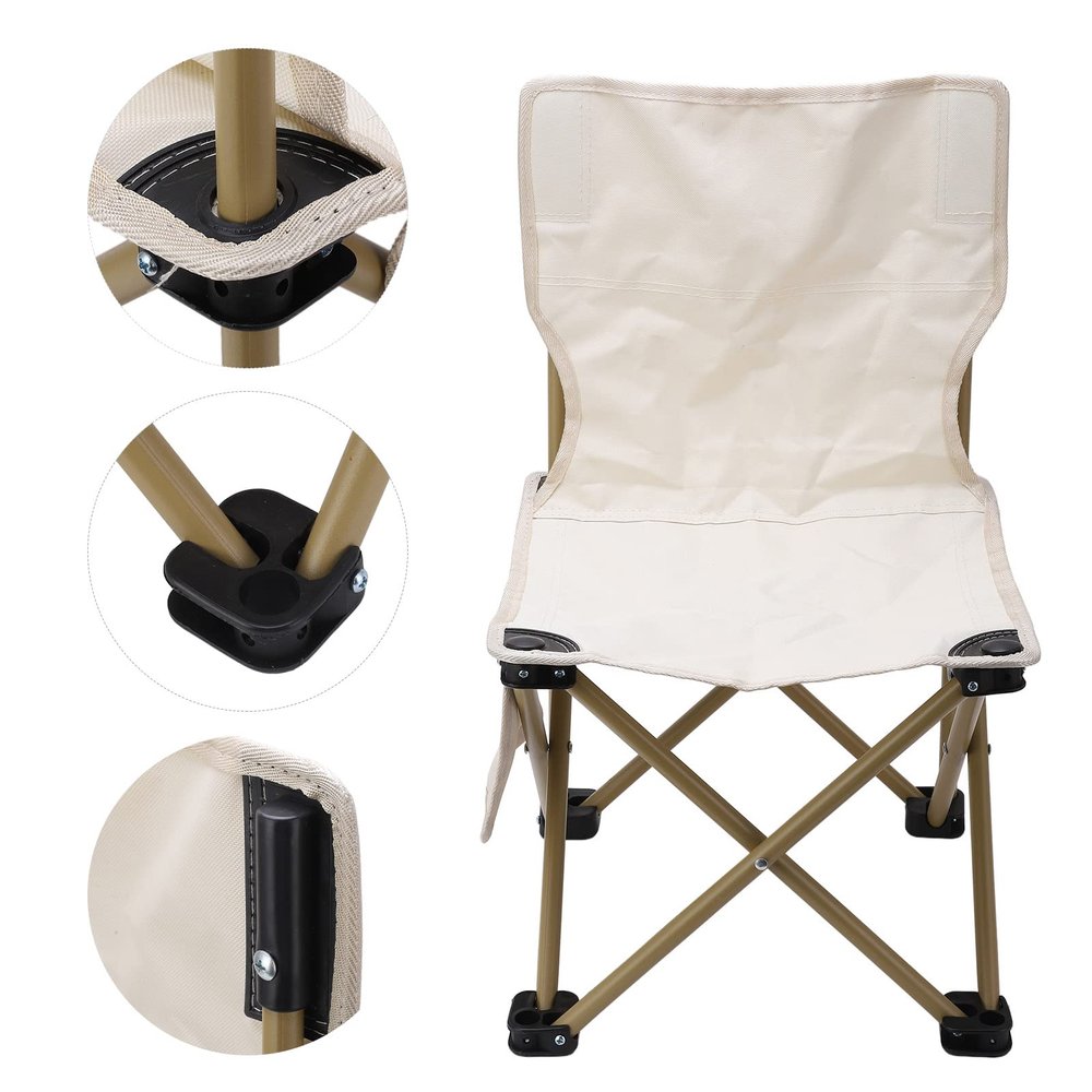 Restokki Folding Camping Chairs, Lawn Chairs Prevent Slipping Waterproof Portable Outdoor Chair for Fishing Camping Beach Chair