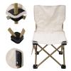 Restokki Folding Camping Chairs, Lawn Chairs Prevent Slipping Waterproof Portable Outdoor Chair for Fishing Camping Beach Chair view 1