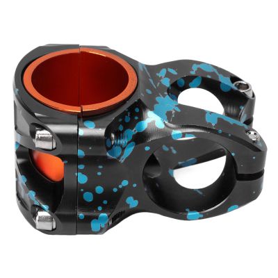 Aluminium Alloy Bike Stem, Mountain Bicycle Down Stem 31.8x35mm Handle Bar Handlebar Riser Accessory(Black Blue)
