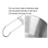 Restokki Stainless Steel Coffee Cups & Mugs, Camping Cup Wide Mouth Backpacking Mug with Foldable Handle for Camping Tableware Equipment view 2