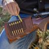 Allen Company New Castle Leather Buttstock Cartridge Carrier, Brown view 3
