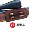Allen Company Castle Rock Forend Leather Ammo Carrier Pouch, Brown view 4