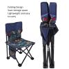 Restokki Foldable Chair, Portable Camping Stool with Large Bearing Capacity Outdoor Camping Chair for Fishing Beach(Maple Blue) view 3