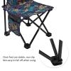 Restokki Foldable Chair, Portable Camping Stool with Large Bearing Capacity Outdoor Camping Chair for Fishing Beach(Maple Blue) view 4