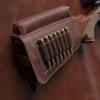 Allen Company Westcliff Leather Buttstock Cartridge Carrier with Cheek Piece, Brown view 4
