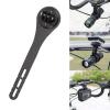 Cycling Computer Mount, Carbon Fiber Lightweight Bike GPS Holder Extended Out Front for Road Cyclists, Mountain Bikers, Commuters view 4