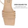 Journee Collection Womens Lyddea Faux Leather Ankle Strap Tan 8.5 Medium (B,M) view 4