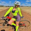 KOZUJI Women's Cycling Jersey Suit Triathlon Suit Long Sleeve Summer Clothing Bodysuit Jumpsuit with 9D Gel Pad Team Uniform (Color : 01, Size : 5X-Large) view 1