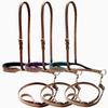 Showman Rough-Out Leather Noseband Tie Down w/Rawhide Lacing (Teal) view 1