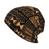 African Tribal Abstract Pattern Slouchy Beanie Hat Loose Stretch Knit Skull Beanie Cap Headgear Gifts for Men Women Teens Multi view 1