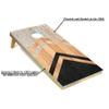 Tailgating Pros Lightweight Cornhole Boards - 4'x2' Modern Wooden Designs Cornhole Game w/Carrying Case & Set of 8 Corn Hole Bean Bags w/Tote view 2
