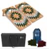 Tailgating Pros Lightweight Cornhole Boards - 4'x2' Modern Wooden Designs Cornhole Game w/Carrying Case & Set of 8 Corn Hole Bean Bags w/Tote view 1