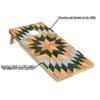 Tailgating Pros Lightweight Cornhole Boards - 4'x2' Modern Wooden Designs Cornhole Game w/Carrying Case & Set of 8 Corn Hole Bean Bags w/Tote view 2