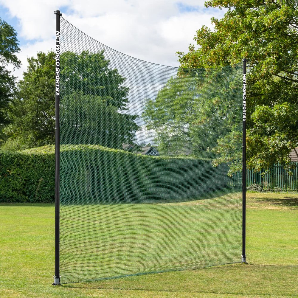 Stop That Ball Pro Socketed Ball Stop Net & Posts | Multi-Sport Removable Net Systems and 4 Netting Types (Golf (High-Impact), 12ft x 60ft)