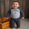 Wes and Willy Baby Sports Fan Purdue Boilermakers One Piece and Pant Set 18M view 2