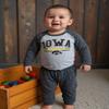 Wes and Willy Baby Sports Fan Iowa Hawkeyes One Piece and Pant Set 6M view 2