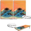 Beerpongtoss Cornhole Board Wraps, Cornhole Decals and Wraps for Boards (Set of 2) - Transform Your Cornhole Game with Our Durable Board Wraps (Fish Orange) view 3