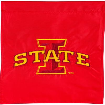 Evergreen Iowa State University Garden Applique Flag- 12.5 x 18 Inches Outdoor Sports Decor for Homes and Gardens