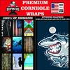 Beerpongtoss Cornhole Board Wraps, Cornhole Decals and Wraps for Boards (Set of 2) - Transform Your Cornhole Game with Our Durable Board Wraps (Shark) view 4