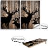 Beerpongtoss Cornhole Board Wraps, Cornhole Decals and Wraps for Boards (Set of 2) - Transform Your Cornhole Game with Our Durable Board Wraps (Drawing 2 Deer) view 3