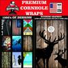 Beerpongtoss Cornhole Board Wraps, Cornhole Decals and Wraps for Boards (Set of 2) - Transform Your Cornhole Game with Our Durable Board Wraps (Drawing 2 Deer) view 4