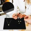 COHEALI 3pcs Slots Pads Mats Black Sponge Selling with Trays Showcase Organizer Holders for Holder Insert Earring Jewelry Tray Rings Ring Display Storage Earrings Foam Necklace Pad view 3