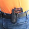 REVKEL Custom Kydex Molded OWB Paddle Holster for Walther PDP 4.5" Barrel. Black Left Hand Draw. Hand Crafted in Texas, USA. view 3