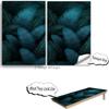 Beerpongtoss Cornhole Board Wraps, Cornhole Decals and Wraps for Boards (Set of 2) - Transform Your Cornhole Game with Our Durable Board Wraps (Dark Leaves) view 3