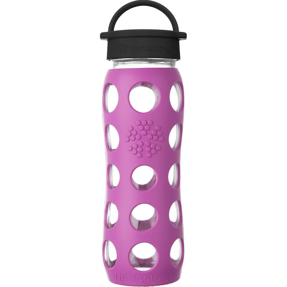 22oz Glass Water Bottle with Silicone Sleeve and Classic Cap