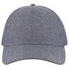 Ashen Fane 6 Panel Structured Low Profile Superior Cotton Twill Basic Baseball Hat, Chambray Navy view 2