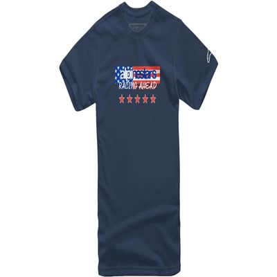 Alpinestars 1213-72610-70-M: Usa Again Tee Navy Md