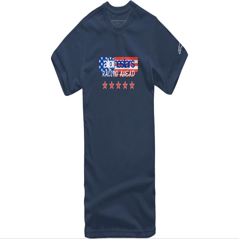 Alpinestars 1213-72610-70-M: Usa Again Tee Navy Md