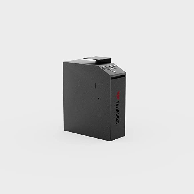 Biometric Speed Safe | Biometric Slide Handgun | Nighstand Gun Safe | Desk Gun Safe | Auto Sliding Door Fingerprint Hand Gun Safe For Pistols