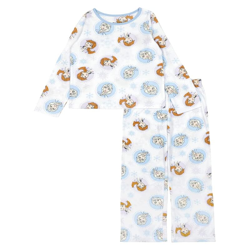 Disney Girls Frozen 2-Piece Loose-Fit Pajamas Set, Frozen Magic 2, 2