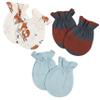 3-Pack Baby Boys Fox No Scratch Mittens view 1