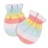 3-Pack Baby Girls Rainbow No Scratch Mittens view 2