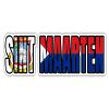 Sint Maarten Flag Country Name Vinyl Sticker - Car Phone - 4" view 1