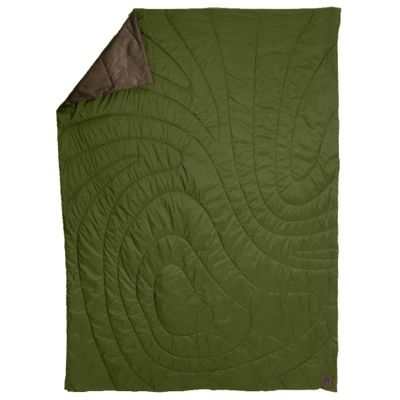 Kijaro Native Camp Quilt | Printed Outdoor Camping Blanket | 55" x 79" | Hawksbill Crag Green, 1-Person