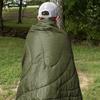 Kijaro Native Camp Quilt | Printed Outdoor Camping Blanket | 55" x 79" | Hawksbill Crag Green, 1-Person view 2