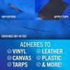 Better Boat Repair Tape for Fabric and Vinyl 30ft x 3in, Black Waterproof Patch Tape for RV Awning Canvas Tent Tarp Sail Canopy Boat Cover, Heavy Duty view 2