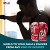 Spall Pro US MMA, Kickboxing, Muay Thai Boxing Leather Gloves for Men & Women - Born to Fight Red - 12 OZ view 4
