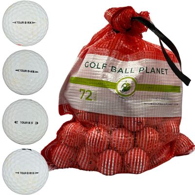 Golf Ball Planet 72 Tour B Series Used Golf Balls in Mesh Bag 3A/2A Condition