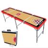 8-Foot Professional Beer Pong Table w/Cup Holes & LED Lights - Atlanta Basketball Court view 1