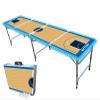 8-Foot Professional Beer Pong Table w/LED Lights - Dallas Basketball Court view 1