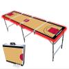 8-Foot Professional Beer Pong Table w/LED Lights - Chicago Basketball Court view 1
