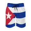 Cuban Flag Men's Summer Swim Trunks Quick Dry Surf Beach Trunks Swimsuit Shorts with Mesh Lining view 1