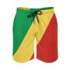 Congo Flag Men's Summer Swim Trunks Quick Dry Surf Beach Trunks Swimsuit Shorts with Mesh Lining view 1