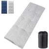 Sleeping Cot Pads with Elastic Straps Portable for Outdoor & Hiking, Cotton Soft Extra Thick Camping Cot Pad,Waterproof - Grey & Blue view 1