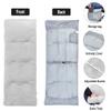 Sleeping Cot Pads with Elastic Straps Portable for Outdoor & Hiking, Cotton Soft Extra Thick Camping Cot Pad,Waterproof - Grey & Blue view 3