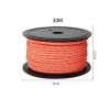 B Baosity Camping 30M 6mm Reflective Tent Rope Guylines, Multifunction Clothesline Canopy Guy Line Easy to Identify at Night for Outdoor Travel Cord, Orange view 4